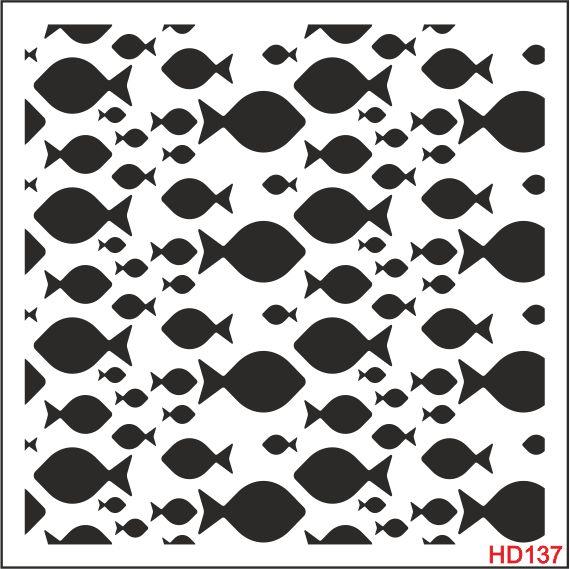 Duvar Dekor Stencil Şablon (25x25) HD-137