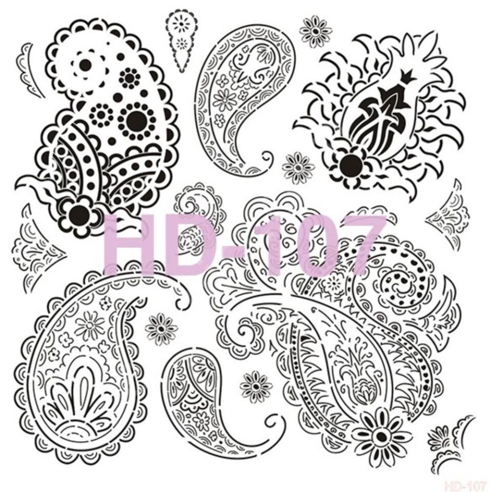 HD107 Cadence Home Dekor Stencil 45x45