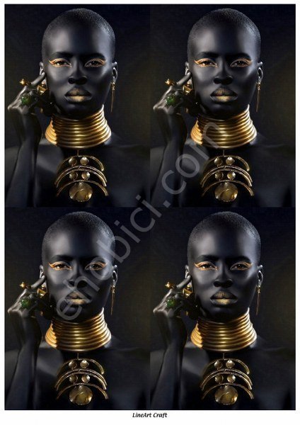 Lineart Craft Pirinç Dekopaj Özel Model Ö-266