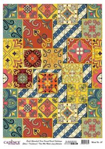 Cadence Desenli Altın Varak Pirinç Dekoapaj Kağıdı - Model 028