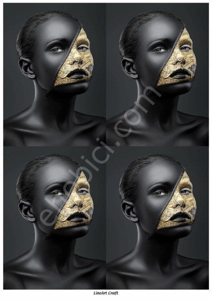 Lineart Craft Pirinç Dekopaj Özel Model Ö-320