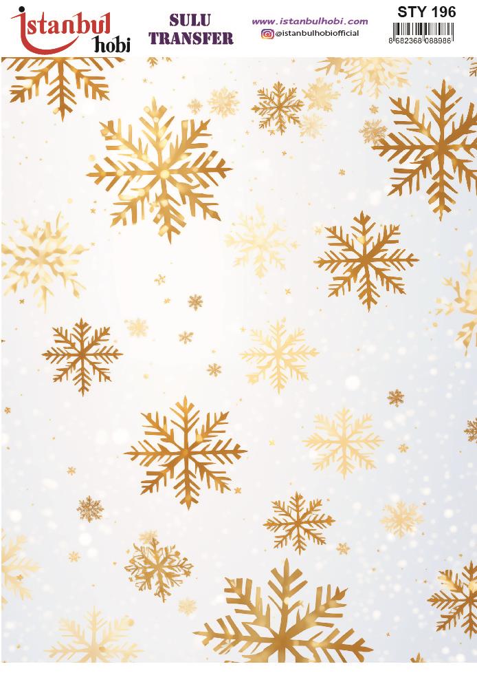Yılbaşı Sulu Transfer 25x35cm STY196