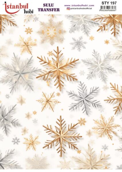 Yılbaşı Sulu Transfer 25x35cm STY197