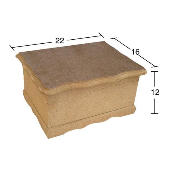 Kapaklı Ahşap Kutu KU246