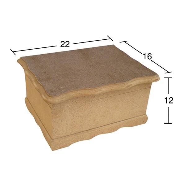 Kapaklı Ahşap Kutu KU246