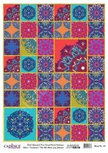 Cadence Desenli Altın Varak Pirinç Dekoapaj Kağıdı - Model 030