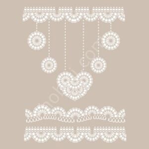 DS12 Cadence Dantel Serisi 25x35 Stencil