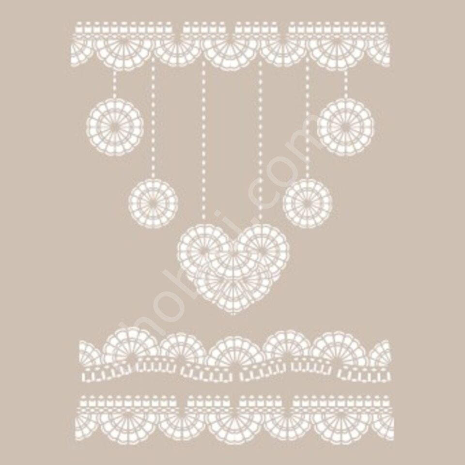 DS12 Cadence Dantel Serisi 25x35 Stencil