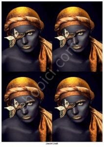 Lineart Craft Pirinç Dekopaj Özel Model Ö-351