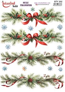 Yılbaşı Sulu Transfer 25x35cm STY202