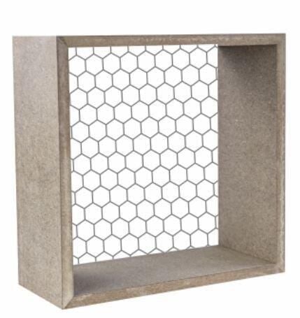 Kare Telli Ahşap Raf R-284