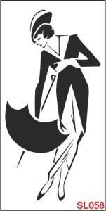 Siluet Desenler Stencil Şablon (15x30) SL-058