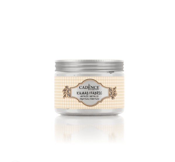 Cadence Metalik Kumaş Rölyef Pasta 15910 Gümüş 150ml