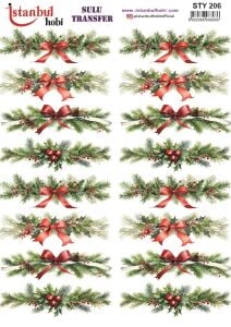 Yılbaşı Sulu Transfer 25x35cm STY206