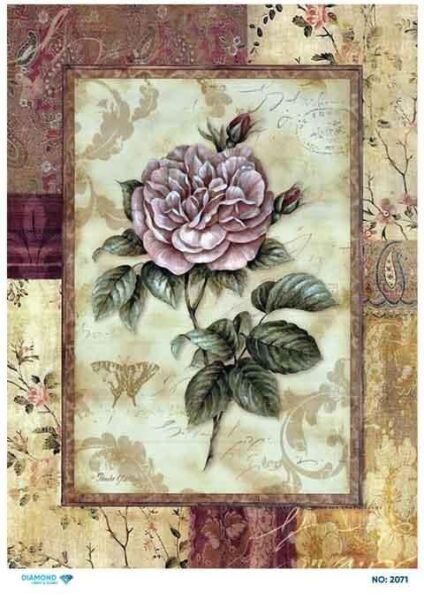 Diamond Pirinç Dekopaj Kağıdı - 2071
