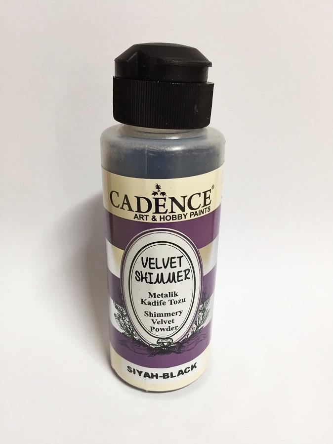 Cadence Velvet Metalik Kadife Tozu 120ml Siyah