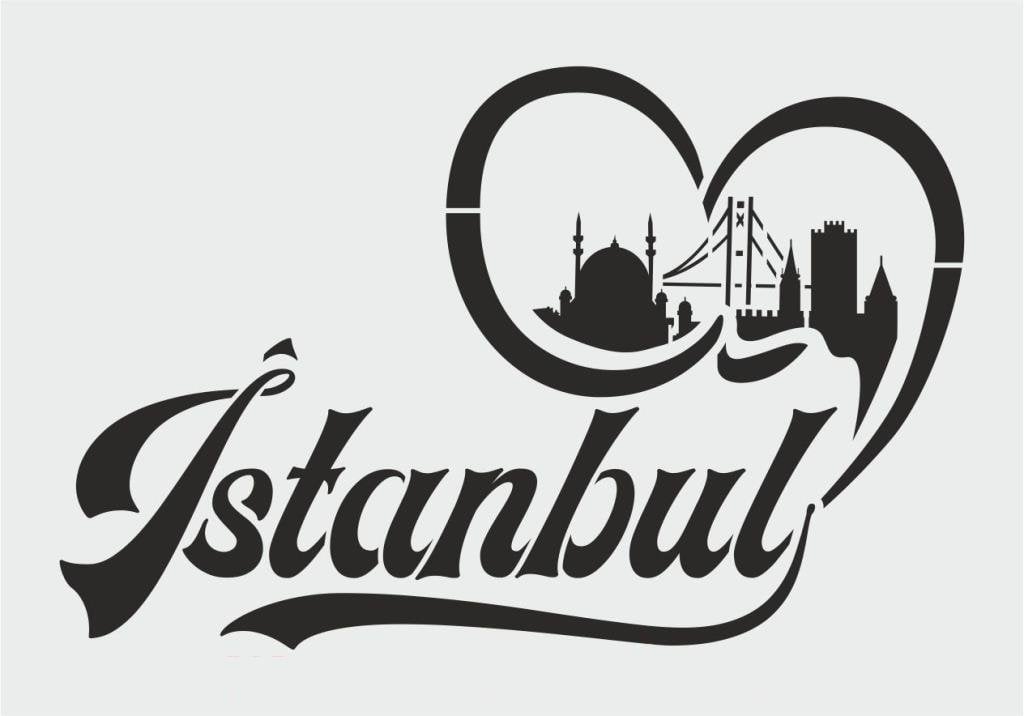 Yazı Desenler Stencil Şablon (21x30) YZ-250