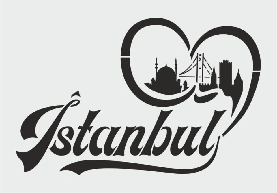 Yazı Desenler Stencil Şablon (21x30) YZ-250