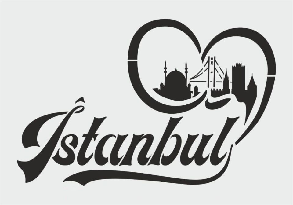 Yazı Desenler Stencil Şablon (21x30) YZ-250