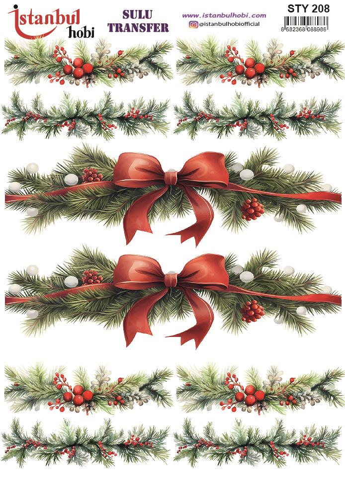 Yılbaşı Sulu Transfer 25x35cm STY208