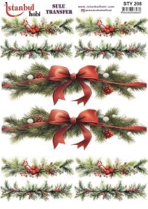 Yılbaşı Sulu Transfer 25x35cm STY208