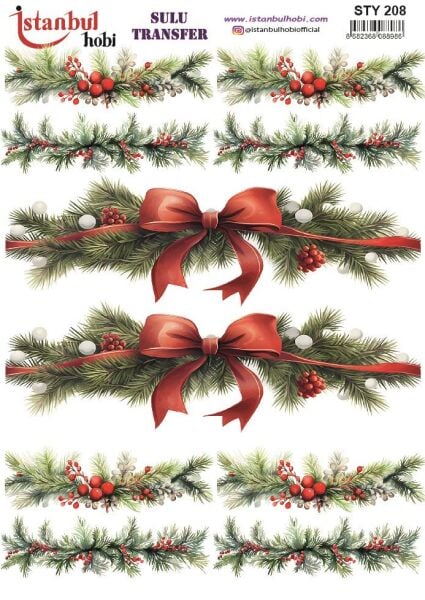 Yılbaşı Sulu Transfer 25x35cm STY208