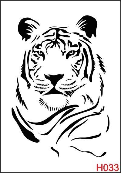 Hayvan Temalı Desenler Stencil Şablon (21x30) H-033