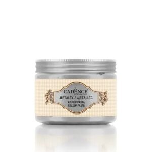 Cadence Metalik Rölyef Pasta 5910 Gümüş 150ml