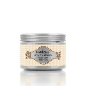 Cadence Metalik Rölyef Pasta 5910 Gümüş 150ml