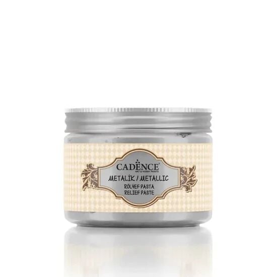 Cadence Metalik Rölyef Pasta 5910 Gümüş 150ml