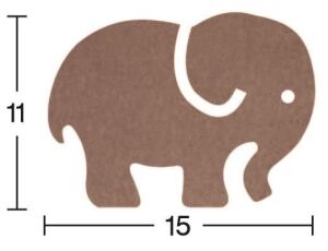 Ahşap Fil H-69