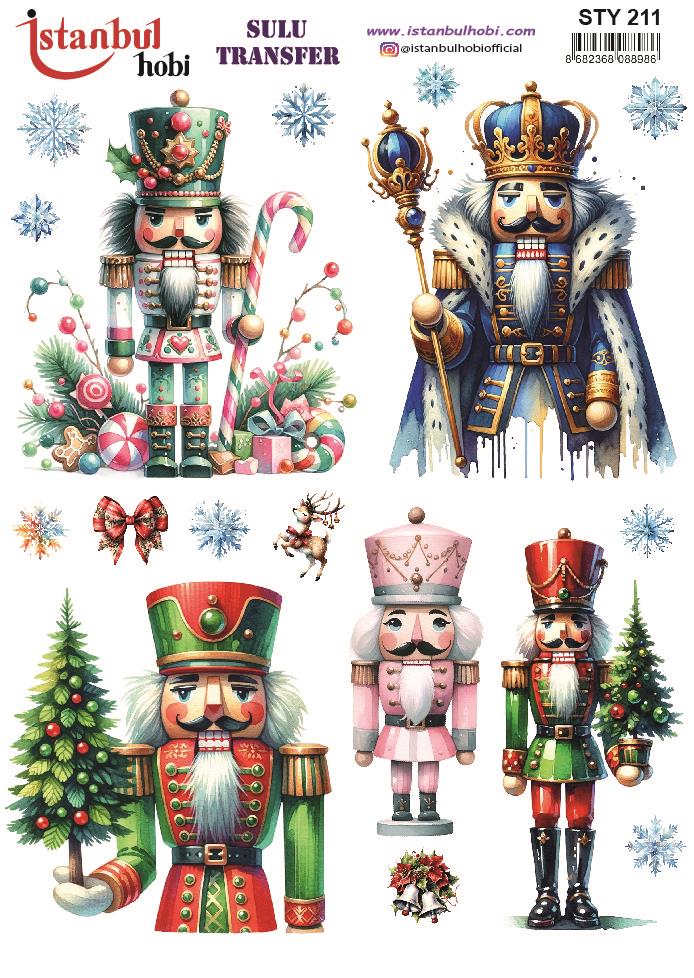 Yılbaşı Sulu Transfer 25x35cm STY211