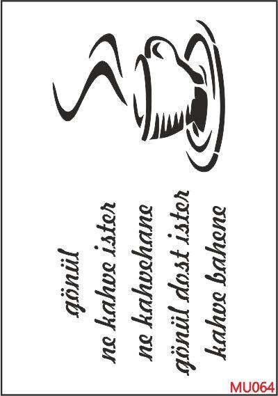 Mutfak Temalı Desenler Stencil Şablon (25x35) MU-064