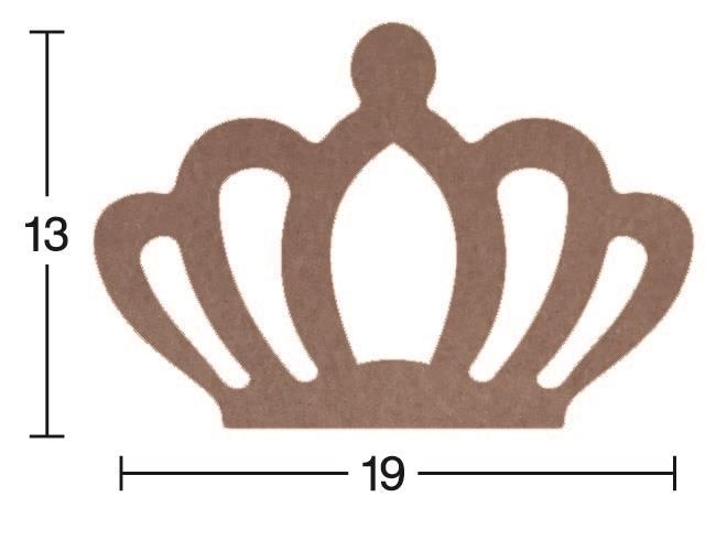 Ahşap Kral Tacı H-80