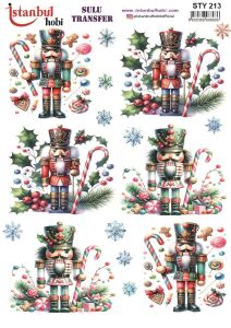 Yılbaşı Sulu Transfer 25x35cm STY213