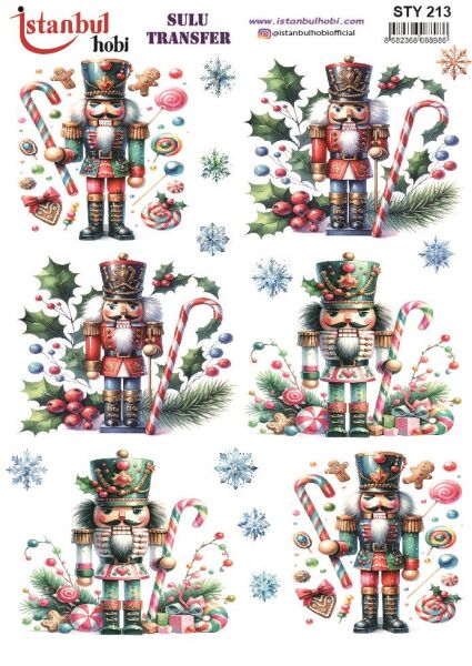 Yılbaşı Sulu Transfer 25x35cm STY213