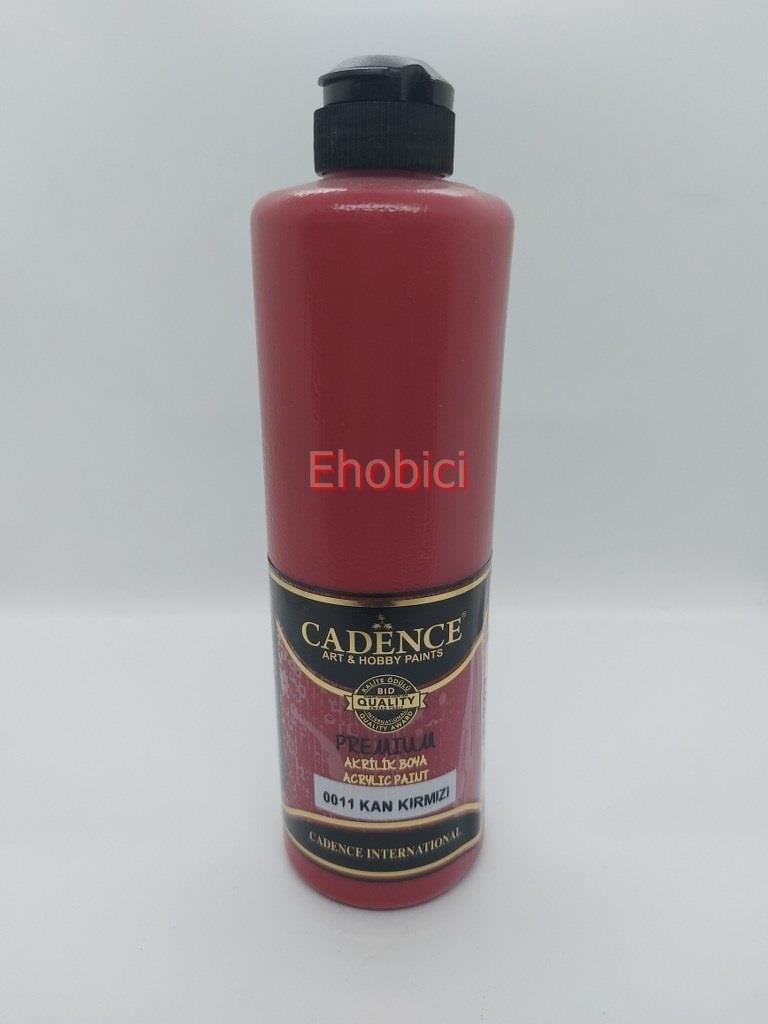 Cadence Akrilik Boya 500ML 0011 Kan Kırmızı Ahşap Boyası