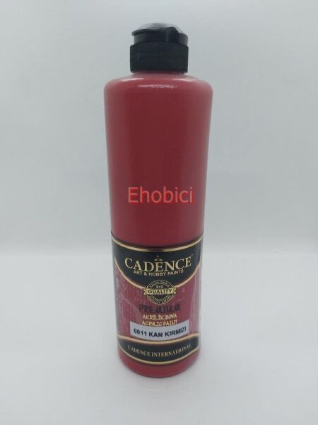 Cadence Akrilik Boya 500ML 0011 Kan Kırmızı Ahşap Boyası