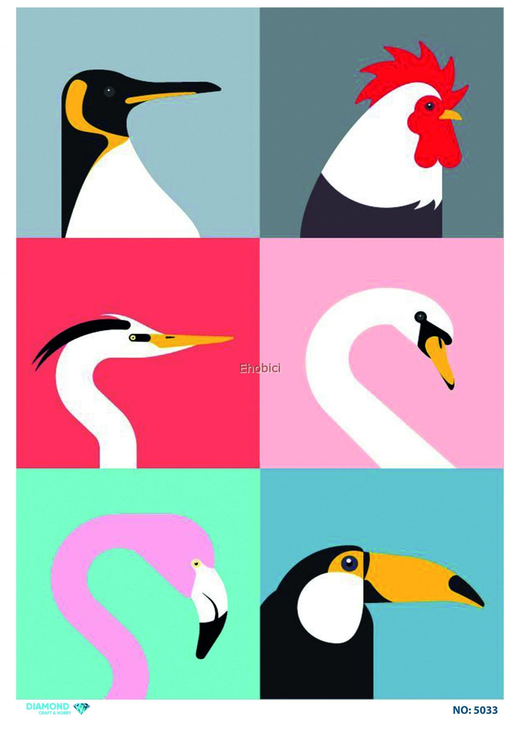 Diamond Pirinç Dekopaj Kağıdı - 5033