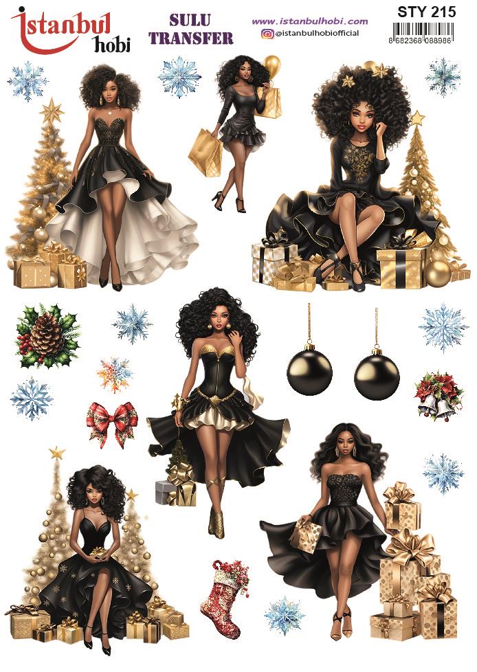 Yılbaşı Sulu Transfer 25x35cm STY215