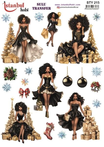 Yılbaşı Sulu Transfer 25x35cm STY215