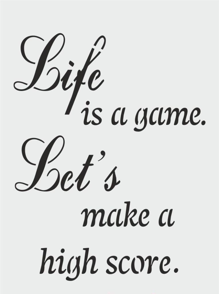 Yazı Desenler Stencil Şablon (21x30) YZ-262