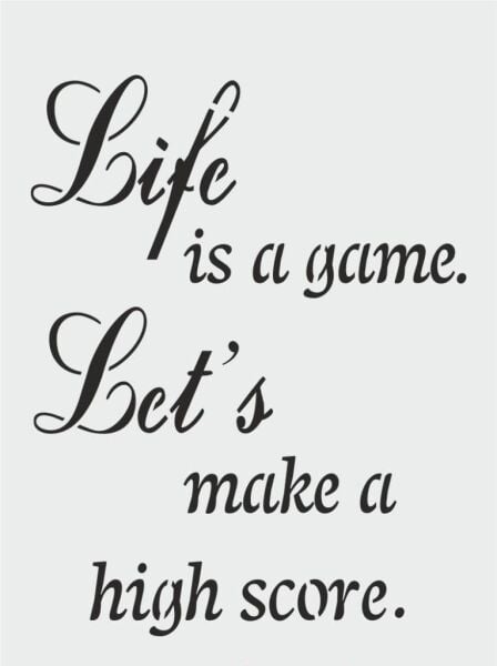 Yazı Desenler Stencil Şablon (21x30) YZ-262