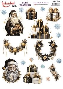 Yılbaşı Sulu Transfer 25x35cm STY218