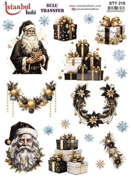 Yılbaşı Sulu Transfer 25x35cm STY218