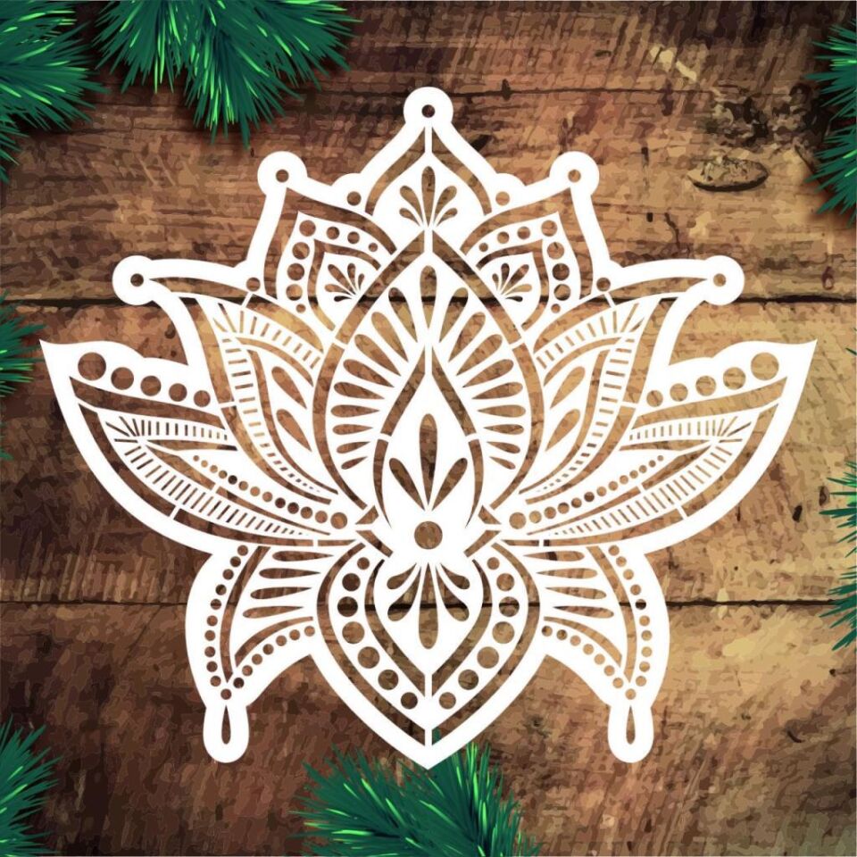 Yuvarlak Desen Stencil Şablon (30x30) KE-103