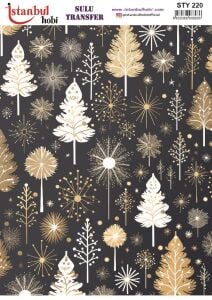 Yılbaşı Sulu Transfer 25x35cm STY220