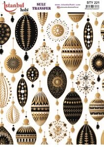 Yılbaşı Sulu Transfer 25x35cm STY221