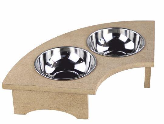 Ahşap Kedi-Köpek Mama Kabı KM-14 Demonte