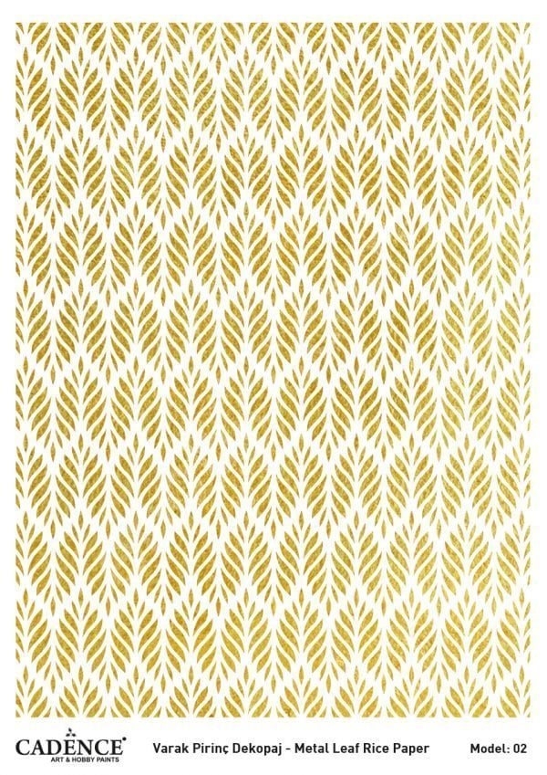 Cadence Altın Varak Pirinç Dekoapaj Kağıdı - Model 02